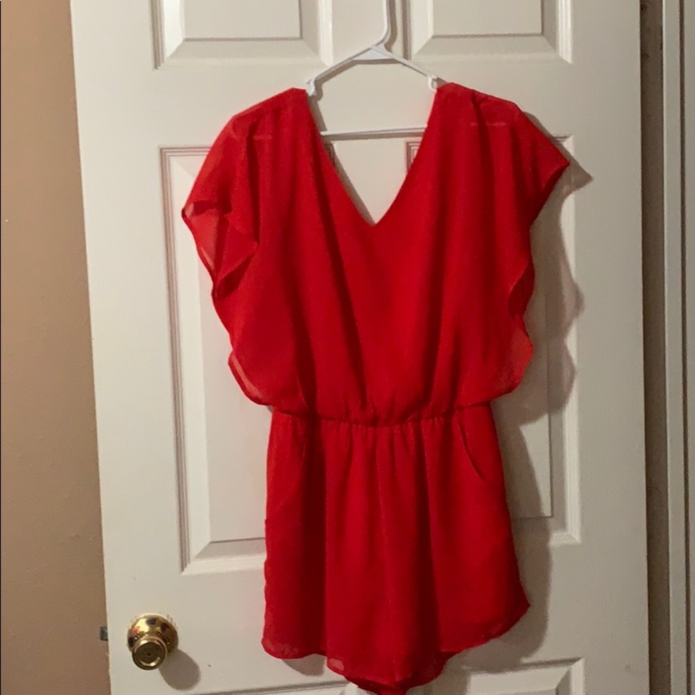 Red romper